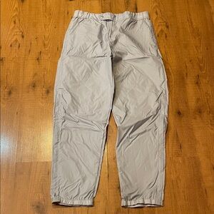 Adidas Light Gray 💯 nylon shell pants.